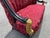 1930s Lovely Louis XVI Gold & Red Satin Walnut Victorian Sofa Settee For Sale - Image 10 of 12