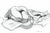 Original Semi Abstract Charcoal Drawing, "Floor Contact" For Sale