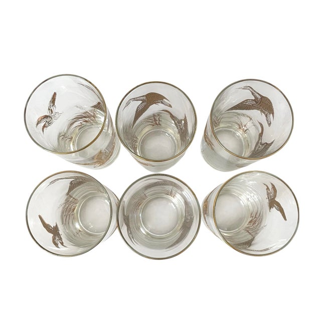 Vintage Golden Mallards by Libbey Highball Glasses. Set of 6 For Sale In San Francisco - Image 6 of 6