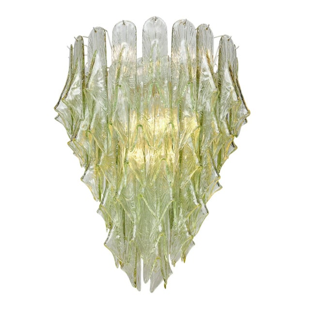 Mid-Century Modern Murano Glass Chandelier For Sale - Image 3 of 9