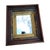 Wood 19th Century Antique Walnut Mirror Hand Carved Frame With Gilded Inner Trim For Sale - Image 7 of 11