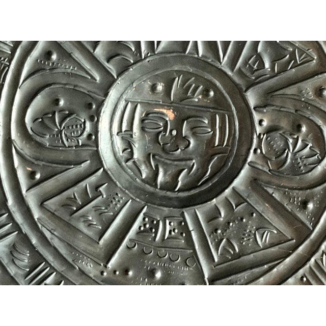 Artistic Wall Relief Piedra Del Sol Aztec Solar Calendar, 1970s For Sale - Image 11 of 18