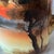Orange 1920s Noritake Hand Painted Sunset Landscape Coffee / Chocolate Set - 5 Pieces For Sale - Image 8 of 10