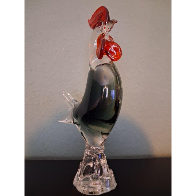 Large Murano Rooster from Made Murano Glass For Sale - Image 9 of 9