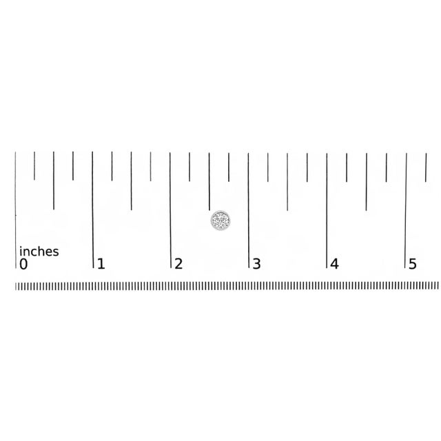 Early 21st Century 14K White Gold 1.0 Cttw Lab Grown Diamond Screw-Back Classic Bezel Solitaire Stud Earrings (G-H Color, VS2-SI1 Clarity) For Sale - Image 5 of 5