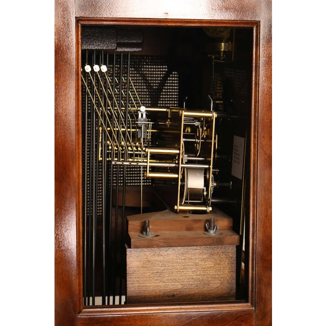 Ridgeway Traditional Cherry Grandfather Clock For Sale - Image 13 of 18