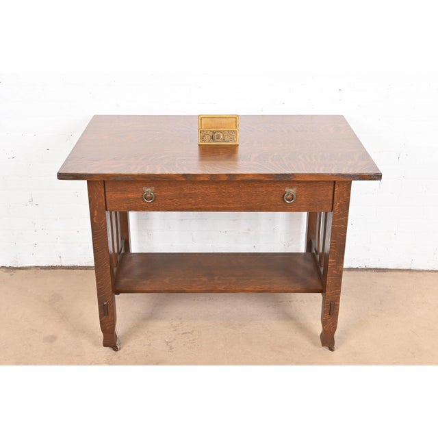 Art Deco Tiffany Studios New York Bookmark Pattern Bronze Doré Letter Rack For Sale - Image 3 of 12