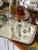 Stunning vintage French hotel-grade silver-plated statement tray. Features authentic French square hallmarks and a heavy,...