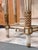 Gemstone Vintage Louis XVI Style Painted Demi Lune Console Table With Gilt Accents For Sale - Image 7 of 8