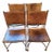 Late 20th Century Brutalist Hand-Tooled Iron and Leather Chairs - Set of 4 For Sale