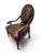 Pair of French Neoclassical Louis XVI Style Alligator-Embossed Leather Armchairs For Sale - Image 4 of 14