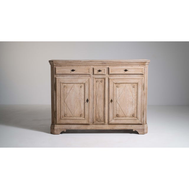 Tan Oak French Buffet, Antique, France, Early 19th Century For Sale - Image 8 of 18