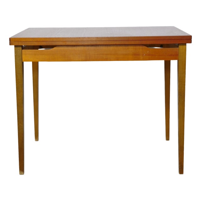 Mid-Century Folding Dining Table in Walnut by Wilhelm Renz, 1960s For Sale