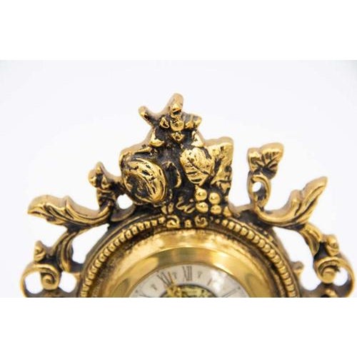 Regulator Clock in Gilded Brass For Sale - Image 9 of 10