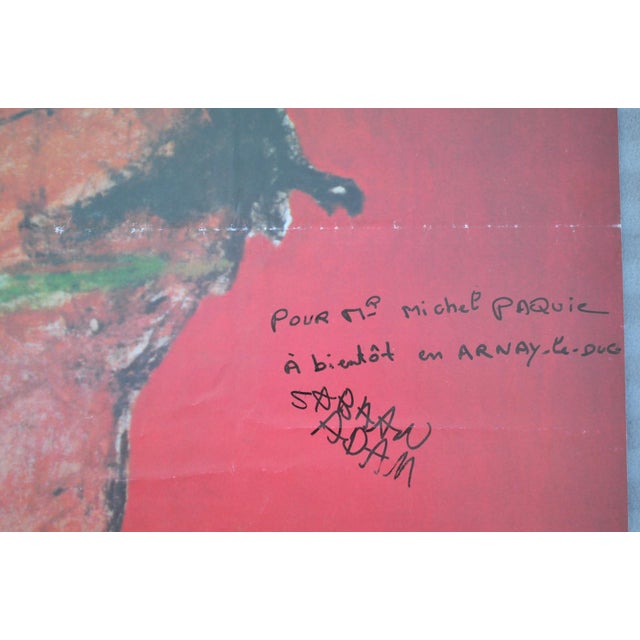 Contemporary 2002 Sabhan Adam Signed & Inscribed Zara Gallery Amman Exhibition Poster For Sale - Image 3 of 8