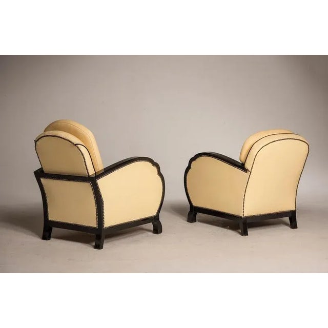 French Art Deco Style Armchairs, 1940s, Set of 2 For Sale - Image 11 of 16