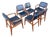 Mid Century Danish Ella Chairs in Teak Attributed to Arne Vodder for Vamo Sønderborg, 1960s, Set of 6 For Sale