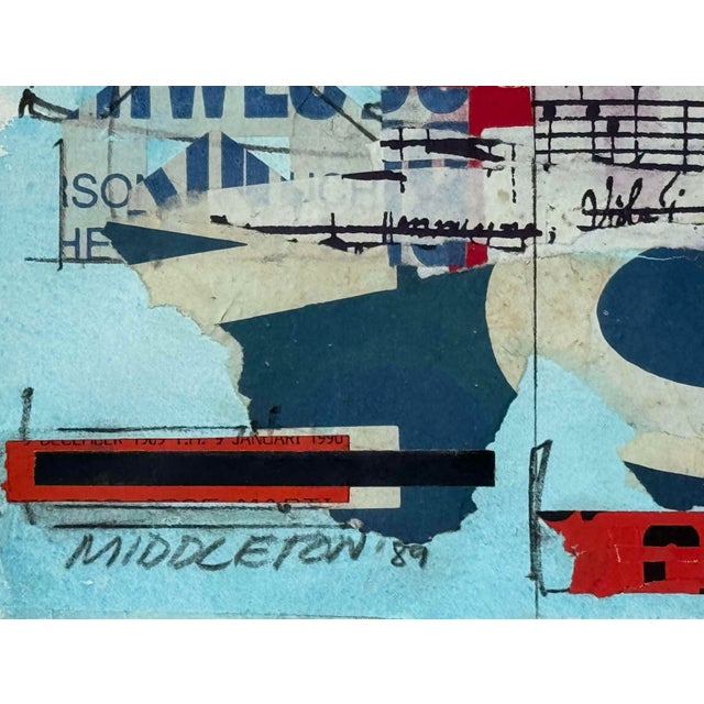 Sam Middleton, Circle in the Square 89, Drawing Collage and Mixed Media on Paper For Sale - Image 6 of 10