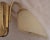 Cream Mid-Century Modern German Wall Lamp with Brass Frame, 1950s For Sale - Image 8 of 12