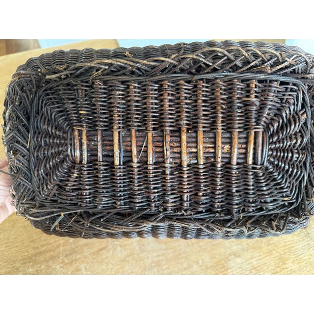 Wood Antique French Bressan Basket For Sale - Image 7 of 9