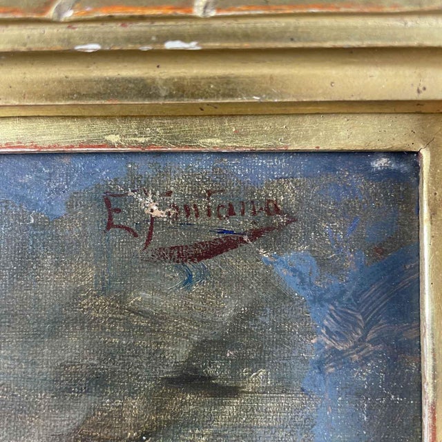 Ernesto Fontana, When Two Fight, the Third Reaps the Benefits, 1893, Oil on Canvas, Framed For Sale - Image 10 of 12