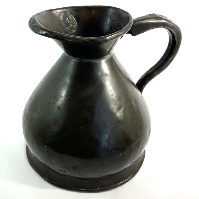 Small English Georgian Farrow and Jackson Copper Half Gallon Ale Jug For Sale - Image 4 of 12
