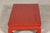 Chinese Vintage Chinese Red Lacquered Low Kang Table with Curved Legs For Sale - Image 3 of 12
