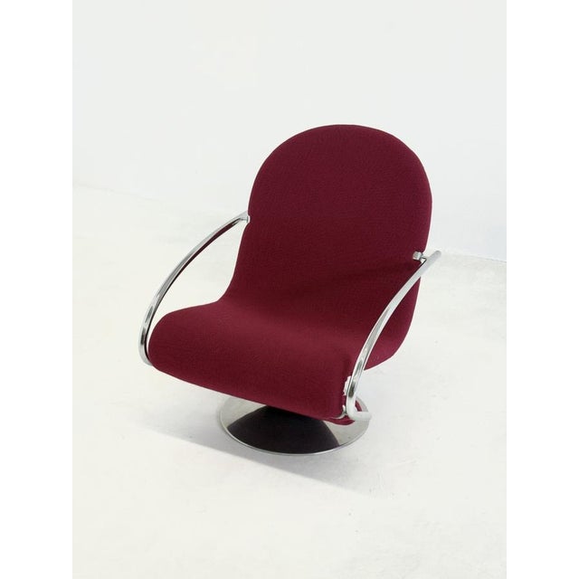 Textile Vintage 123 Chair by Verner Panton for Fritz Hansen, 1970s For Sale - Image 7 of 16
