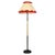 Mid-Century Italian Modern Metal and Brass Floor Lamp with Beige and Red Fabric Shade, 1940 For Sale - Image 12 of 12