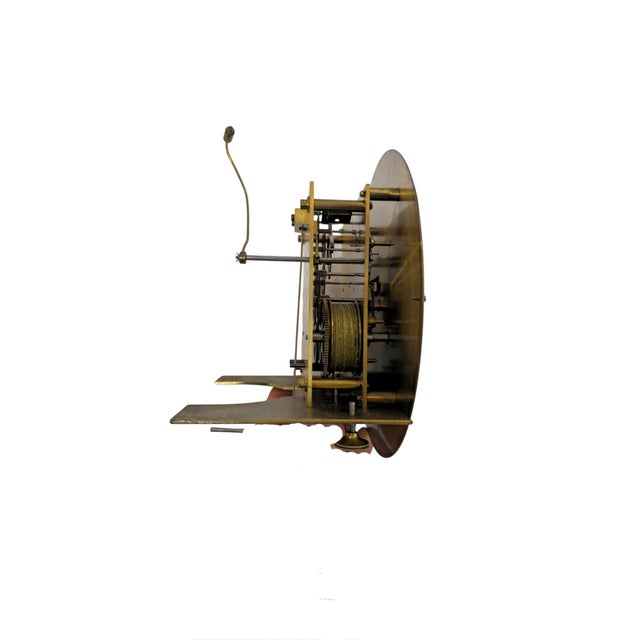 French Inlaid Tapered Longcase Clock with Ormolu, 1870s For Sale - Image 10 of 12