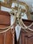 Vintage Glass and Brass Chandelier, 1970s For Sale - Image 5 of 7