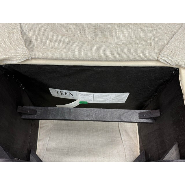 Restoration Hardware Faye Slipcovered Desk Chair on Casters For Sale - Image 11 of 12