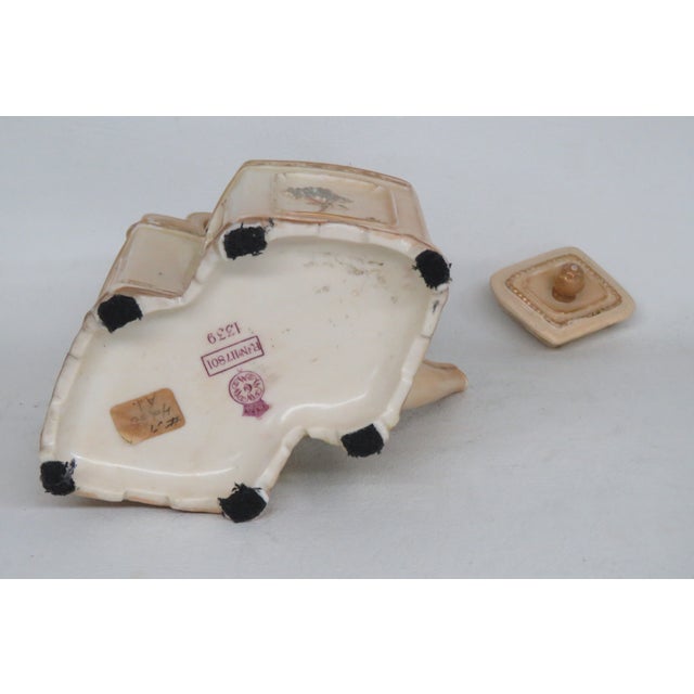 Royal Worcester Hand Painted Flowers Gilt Small Teapot 4624b For Sale - Image 12 of 16