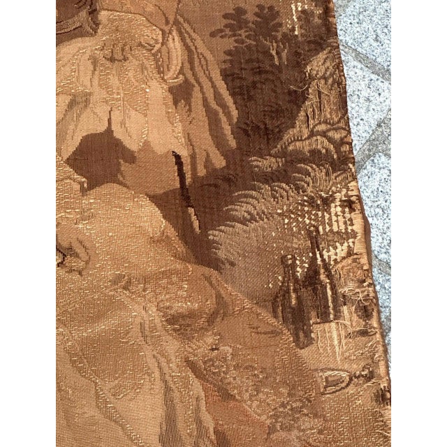 Antique French Jacquard Tapestry Panel in the style of Aubusson, 1920s For Sale - Image 13 of 18