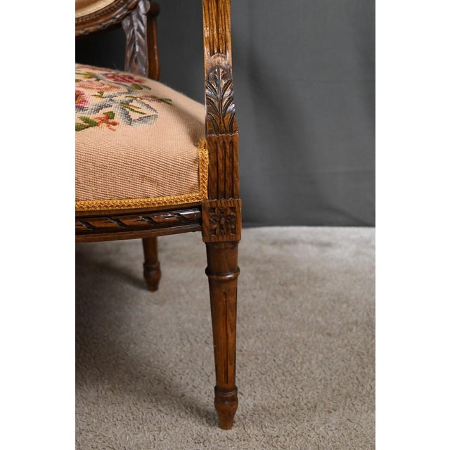 Louis XVI Stained Beechwood Sofa, 1920 For Sale - Image 13 of 18