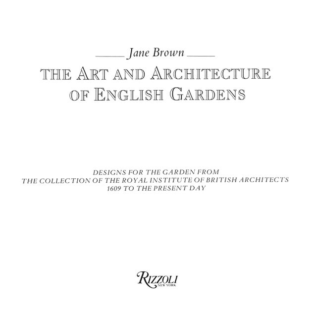 Traditional "The Art and Architecture of English Gardens" Book 1989 Brown, Jane For Sale - Image 3 of 12
