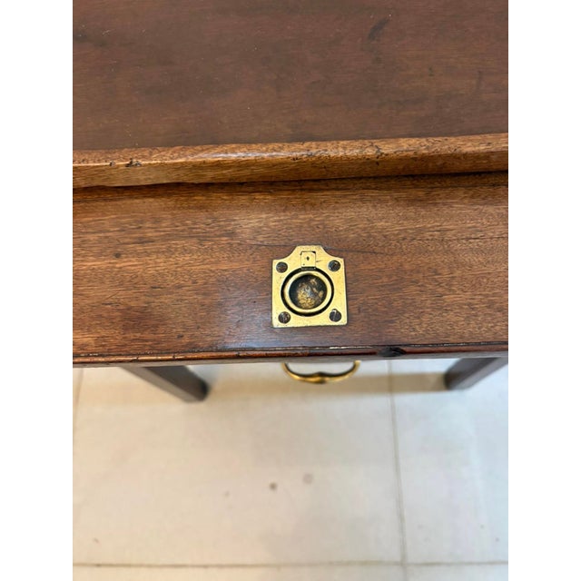 Antique Georgian Mahogany Tray Top Bedside Table, 1780s For Sale - Image 9 of 10