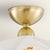 Mitzi Maisie 16 in. 1 Light Pendant in Aged Brass and Ceramic Rough Texture White Finish For Sale - Image 10 of 15