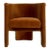 Matthew Izzo Home Lansky Rust Velvet Barrel Chair For Sale