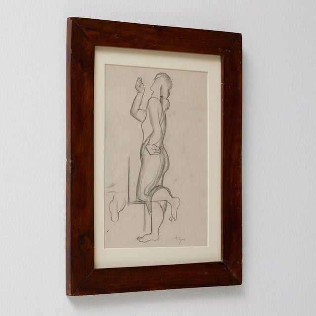 Modern Togores for Kahnweilers Galerie Simon, Figure, 1923, Drawing on Paper, Framed For Sale - Image 3 of 17
