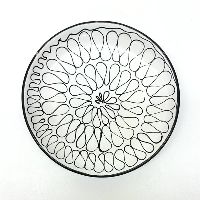 Eclectic Black and White Decorative Wall Plate Curation - Group of 15 For Sale - Image 4 of 12