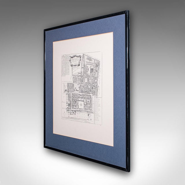 English Vintage 18th Century Street Map, London, St James's Westminster, Cartography For Sale - Image 3 of 11