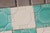 Art Deco Set of Seven Large Portuguese Glazed Tiles Mint Green & White Geometric Design c.1910s For Sale - Image 4 of 13