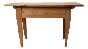 Antique Northern Swedish Handmade Raw Pine Worktable