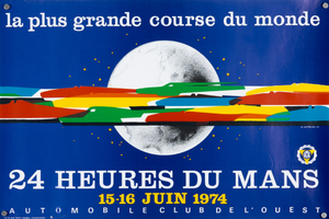 24 Hours of Le Mans 1974 Motorsport Poster by J. Jacquelin