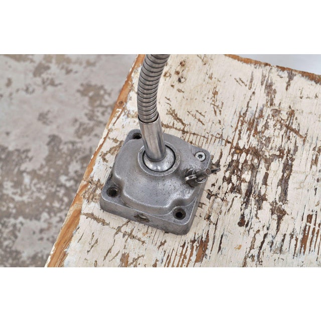 Silver Industrial Flexible Workshop Table Lamp, 1950s For Sale - Image 8 of 12