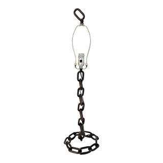 Brutalist Chain Link Lamp in the Style of Franz West For Sale