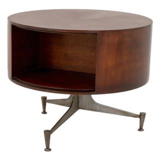 Vladimir Kagan for Grosfeld House Mid-Century Modern Revolving Side Table, 1957 For Sale