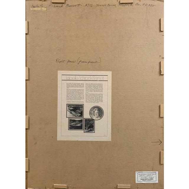 'North California Coastal City' by Isabelle Schrock Barnett, Berkeley, San Francisco Women Artists, Diptych For Sale - Image 11 of 13