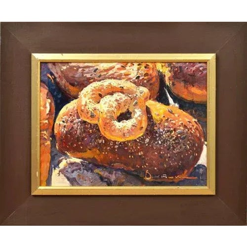 2000 - 2009 Latvian Bread, 2000s, Oil Painting, Framed For Sale - Image 5 of 5